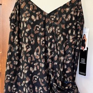 Magicsuit Black and Brown Leopard Print tankini top swimsuit